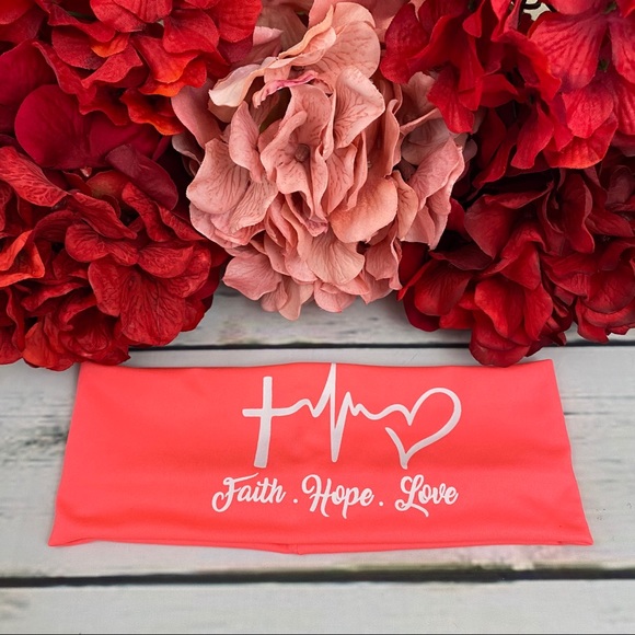 Faith Hope Love Nurse Heartbeat Headband for Masks - Picture 9 of 16